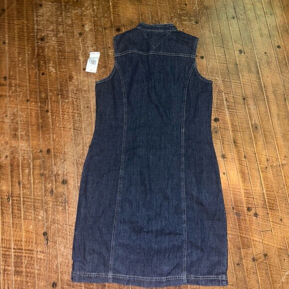 Tommy Hilfiger Blue Denim Mini Dress - Picture 3 of 3